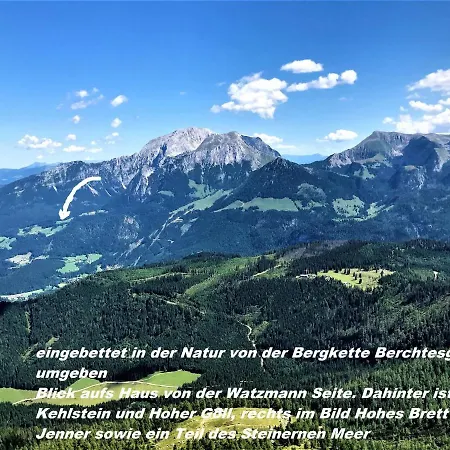 Gipfelnest Mit Separater Terrasse & Panoramablick, Fuer Absolute Nichtraucher Apartamento Schönau am Königssee
